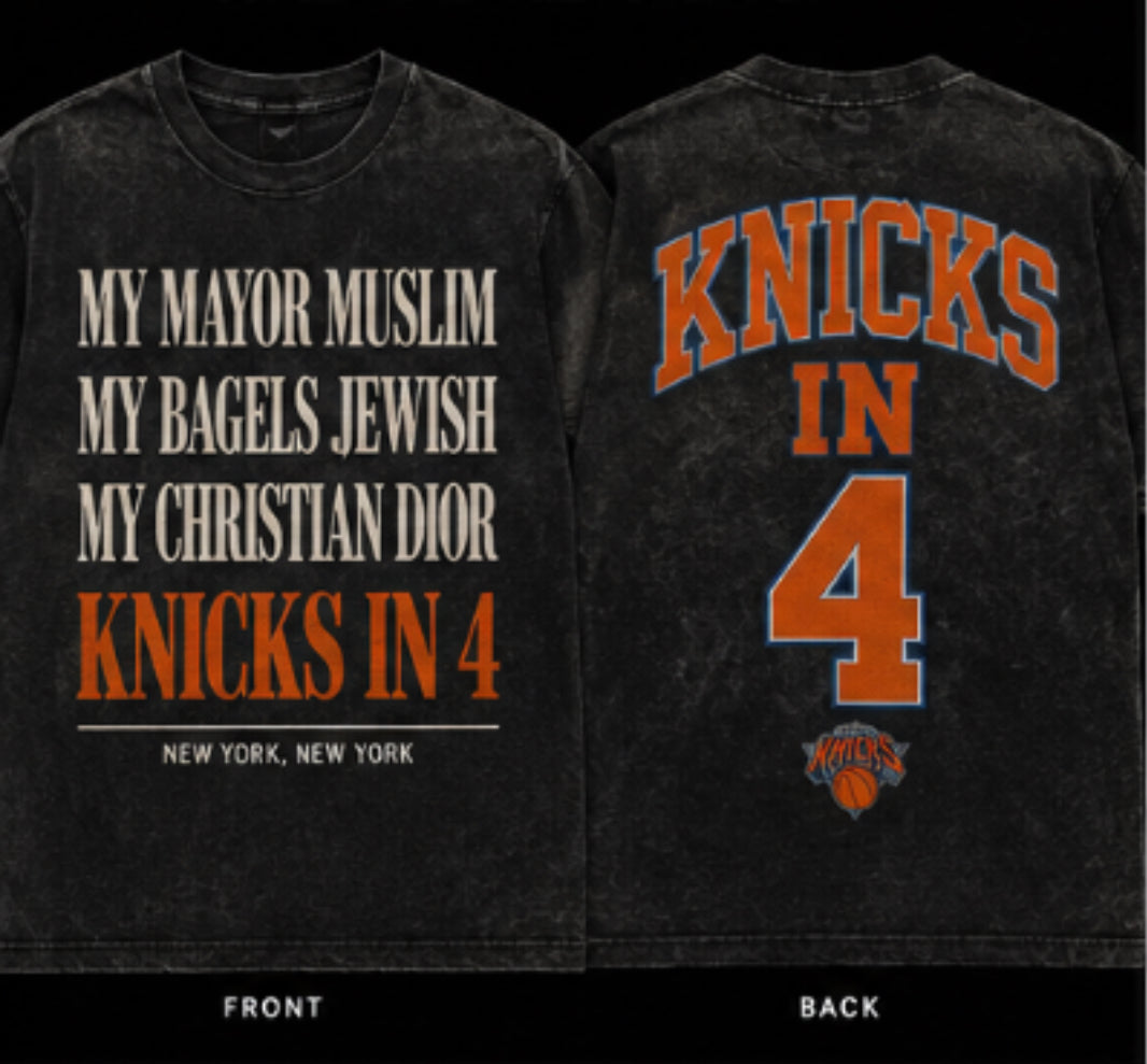 Limited Edition Double Sided Shorts Sleeve Knicksin4 T shirt